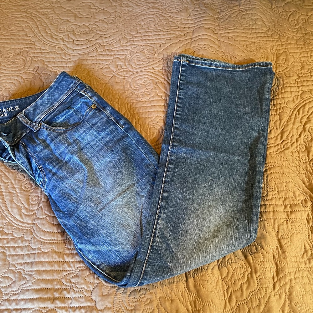 American Eagle Kick Boot Jeans 8 SHORT